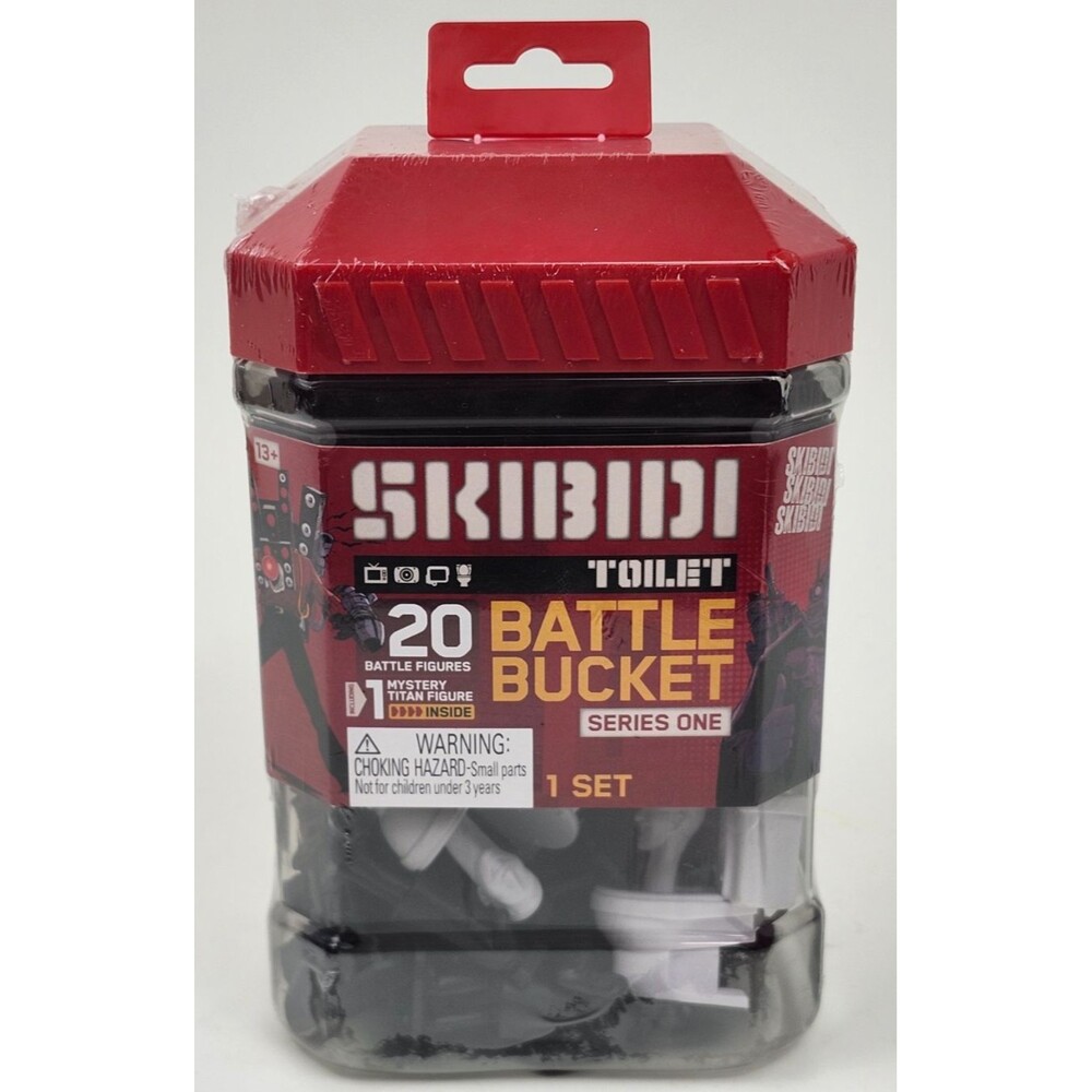 Skibidi Toilet Battle Bucket 20 Battle Figures Series One New Sealed